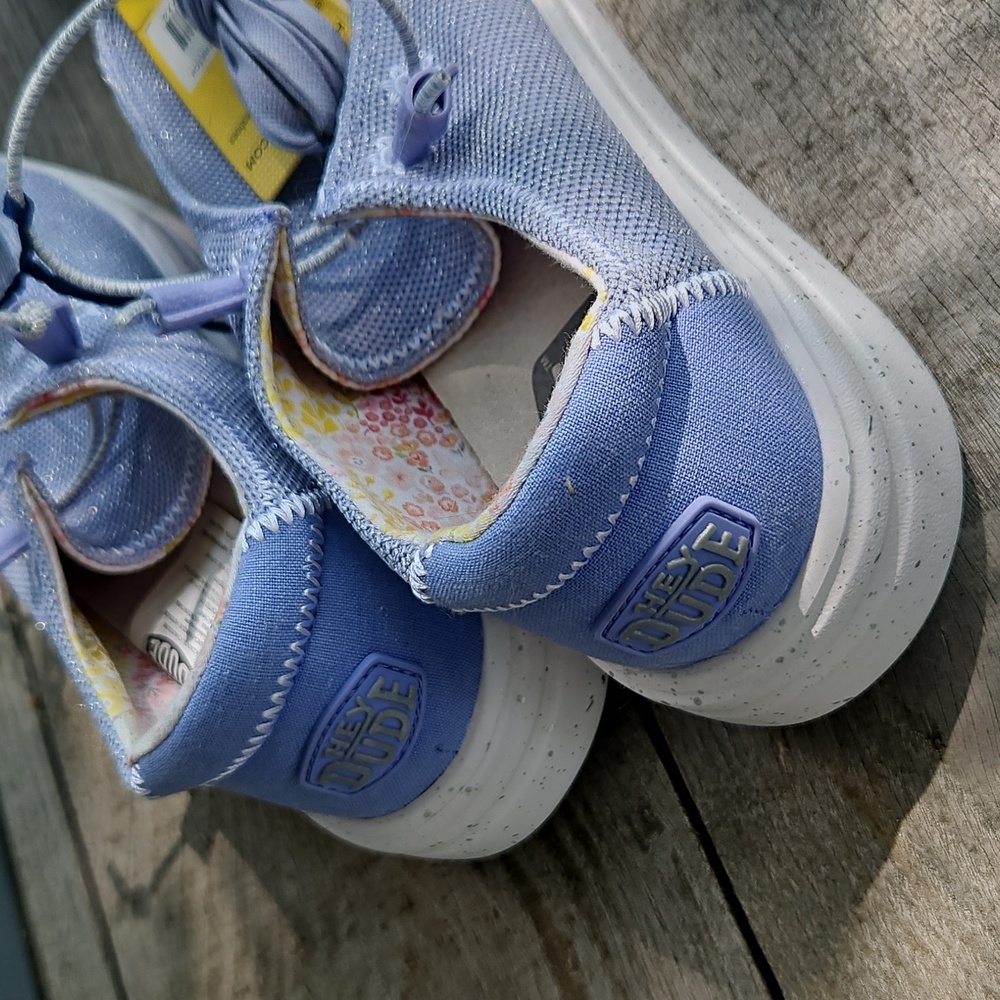 Firm! HeyDude! Slip On Shoes, NWT! Extra Shoe Laces Included, No Box - Picture 5 of 8
